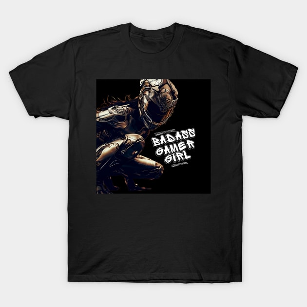 Cyberpunk-Steampunk Badass Gamer Girl 001 T-Shirt by THE AVENUE BAY